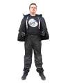 Kombinezon dwuczęściowy Ide-Fly czarny, Kontrast grafitowy kieszenie.png