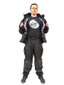 Kombinezon dwuczęściowy Ide-Fly czarny, Kontrast grafitowy szelki.png