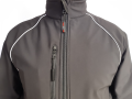 Kurtka Softshell IdeFly Czarna Lamówka Odblaskowa przód.png