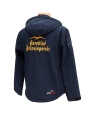 Softshell z haftem na plecach